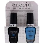 Cuccio Match Makers Set | Nail Lacquer Polish | St. Barts In A Bottle 2 Pc, 2count