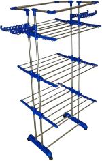 VIMART Retractable Clothes Drying Rack: Heavy-Duty Stainless Steel Clothesline Stand for Commercial Use (4 STEP)