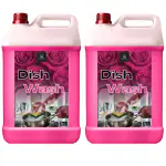 BLISS & BLUSH Dishwash Liquid 10 Liter Pink | Biodegradable, Non-Toxic, Eco-friendly | Baby & Pet safe