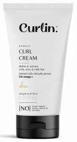 Curlin Unmess curl defining cream for curly hair - Defines & Activates curly, wavy and coily hairs || Sulphate & Paraben free - 150 g