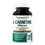 Nature Life Nutrition L-Carnitine 2000mg/Serve | 120 Veg Tablets | With Garcinia & Green Tea Extracts | Post-Workout Recovery