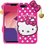 COVERBLACK Rubber Back Cover Compatible model for Oppo CPH1803 -OPPO A3s - Pink