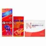 HERBSHD Neurobion Forte Tablets & Pain -QR Oil & Tablets(combo pack)