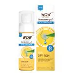 WOW Skin Science Sunscreen Gel For Dry Skin | SPF 50 PA++++ | With Aloe Vera & Hyaluronic | Hydrates Skin | Lightweight | Quick Absorbing | No White Cast | UVA & UVB Protection | 50 ml