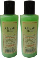 Khadi Herbal Neem Aloevera SLS Shampoo Herbal Shampoo, Khadi Shampoo, Anti Dandruff, Anti Hair fall 420ml (Pack of 2)