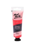 Mont Marte : Premium Fluoro Acrylic Paint - Pink, 50ml Tube