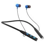 Gizmore MN226 JAZZ BT Neckband With 20H Playtime & Fast Charging Bluetooth Headset (Blue)