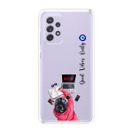 Emble Designer Clear Tranperant Silicone Case For Samsung M32 5G-Design A27 ( TPU | Soft , Samsung M32 5G| Multicolor )