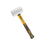 INGCO Rubber Hammer Fiberglass Handle, Professional Rubber Hammer for Flooring, Woodworking