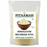 Pitaamah Soyabean Atta - 1Kg - Soyabean flour - Hand Roasted & Stone Ground - High Protein