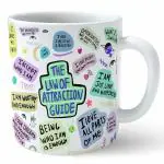 The Law of Attraction Motivational Mug Ceramic 350ml Motivational Quote Coffee Mug and Tea Cup for Gift to Friend Brother Sister and Sister in Law Best Gift for Christmas