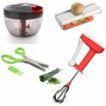 ODD M EVEN Quick and Handy Chopper, Blender, Slicer, Scissor Kitchen Tool Set