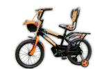Addo India BRONCO STAR 14 Inch Bicycle Rigid with Inbuilt Carrier 14 T BMX Cycle (Single Speed, Black, Orange)