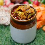 Hit Bite Marwadi Mix Pickle Home Made Indian Vegetables Mango Chilli Lemon Carrot ker Ginger karonda lasoda Fruit Punjabi Mix Achar - 250 Gms