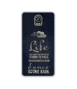 Casotec Life Pattern Print Design Printed Silicon Soft TPU Back Case Cover for Intex Aqua Life 2