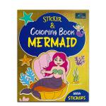 BOOKFORD Sticker & Coloring Book - Mermaid Coloring Book For Kids