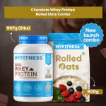 MYFITNESS Rolled Oats 900g & Whey Protein Blend Chocolate Flavor 907g (2lbs) | Combo