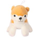 Deals India Cute & Adorable Husky Dog Soft Toy For kids Playing - 28 cm (Yellow & White)