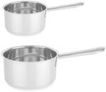 Neervika STEEL HANDLE SAUCE PAN SET OF 2 PCS - 800 ML . 1800 ML. 