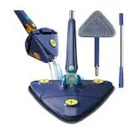 360 Degree Rotatable Multifunctional Triangle Mop, Adjustable Triangular Cleaning Mop.