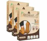 MEDIBAR Anti Heel Full Length Waterproof Rubber Socks Moisturizing Silicon Heel Peny Socks Pain Relief Foot Care Protector For Men & Women - (Size-Medium)(7-8-9) Brown Pack of 3