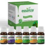 Essancia - Naturally In Every Drop Cinnamon, Lavender, Ylang Ylang, Peppermint, Frankincense, Lemongrass Essential Oils, 15 Ml Each (Combo Of 6)