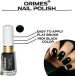 Orimes Black Color Long Lasting Nail paint For Teen Girls Women Nail Polish(Pack Of 9)