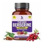 X VEDA Plant Based Berberine with Milk Thistle Bitter Melon Karela Turmeric Ceylon Cinnamon Black Pepper 60 Caps Support Immune System Cholesterol Metabolic Support