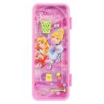 Theammypartyhouseparty Beige Plastic Pinball Game On Top Password Protected Disney Princess Theammyparty Double Layer Pencil Box Stationery Box With Gift Pencil,Scale And Eraser Geometry Box Pencil Pouch