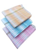 Gotla Textiles Gadwal Handloom Cotton Bathing Towels for Men & Women 170 x 78 cm (pack of 3)