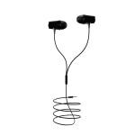 iAir In-Ear Jazz Wired Earphones with Mic Dynamic Speakers Chiseled Stylish Design Silicon Eartips Compatible with all Devices (Jazz Black)