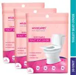 Mildcares Disposable Toilet Seat Covers| No Direct Contact with Unhygienic & Dirty Toilet Seats| Water-Resistant & Hygienic (Pack of 3 )
