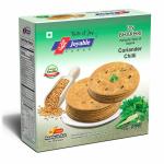 Joyable Dry Roasted Bhakhri (Coriander Chilli ) | Gujarati Traditional Snacks | Healthy Wheat Crisps | Ready To Eat | 1440 Gms (8 Packets Of 180 Gms Each)