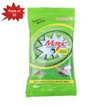 Mazic Multipurpose Regular Pack Green Scrub Pad for Utensils Cleaning in Kitchen Long Lasting Stain Removal Scrubber (Pack of 22)