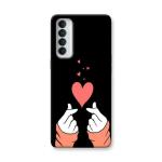 MobiEra Oppo Reno 4 Pro Multicolor Korean Heart Design Plastic Hard Case Cover