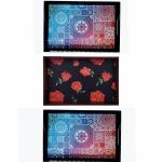 ANGIRA HANDICRAFTS Handmade Wooden Tray with Handprinted Designs Serving Trays Set of 3 Tray
