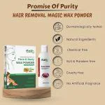 Edith Naturals Full Body wax powder With Rose Water | Herbal hair removal for glowing & clean Skin | 100 gms