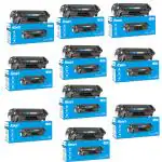 Foxin FTC 12A Laser Printer Cartridge (Pack of 10 Toner Cartridge) Compatible with 1020, M1005, 1018, 1010, 1012, 1015, 1022, 1022N, 1022NW, 3015, 3020, 3030, 3050, 3050Z, 3052, 3055 / 12A Cartridge / Black