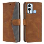 Autofocus Faux Leather Back Case Flip Cover for Infinix Hot 12 Play with ID Card Slot | Foldable Stand | 2 Card Slot | 1 Cash Slot | Magnetic Closure - Executive Brown, 21290