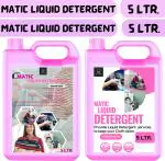 Bliss & Blush Washing Machine Liquid Detergent 5L With Power Full Cleaning Multi-Fragrance Liquid Detergent (5 L)