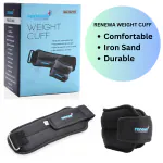 RENEWA Weight Cuff 0.5 KG Adjustable Ankle/Wrist Weights Leg Weight Cuff 0.5 kg | Strength Training | Easy to Use on Ankle, Wrist, Leg, ankle weight Weight Cuff 0.5 kg Black