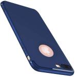 TRIFTY Apple iPhone 7 Plus Blue Rubber Soft Silicone with Anti Dust Plug Shockproof Slim Back Case Cover