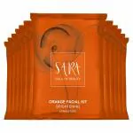 Sara Soul of Beauty Orange Facial Kit For Skin Cleansing & Brightening (12 x 40gm) | For Single Use