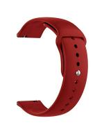 ACM Red Silicone Watch Strap Compatible with Fire Boltt Saturn Bsw085 Smartwatch