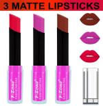 OUR BEAUTY Multicolor Soft And Smooth Touch Velvet Matte Lip Color Combo 23, 10.5 G (Pack Of 3)