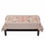 Yellow Weaves Designer Center Table Cover Net Cloth 40x60 Inches (Off White)