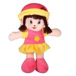 Glance Super Soft Cute Looking Smiling Washable Addie Girl Soft Toy 35 cm For Besties Assorted Colors