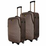 Skyline Polyester Spinner Luggage Suitcase with Number Lock (Pack of 2) - Others (85901-BRN )