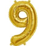 Hippity Hop Rubber Golden Hop Numbers Foil Balloon