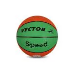 Vector X Speed Rubber Green/Orange Basketball (Size- 3)